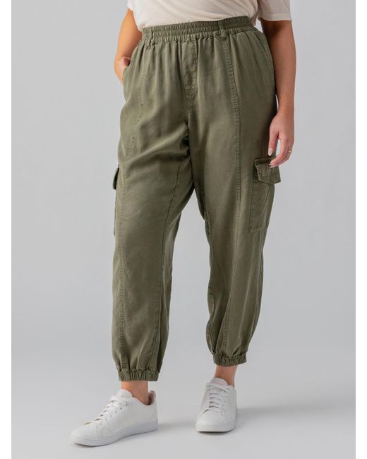 Sanctuary Green Relaxed Rebel Standard Rise Pant Burnt Olive Inclusive Collection