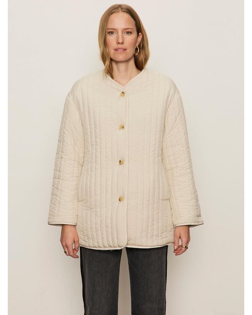 Sanctuary Natural Reversible Fur Liner Jacket Almond Cream
