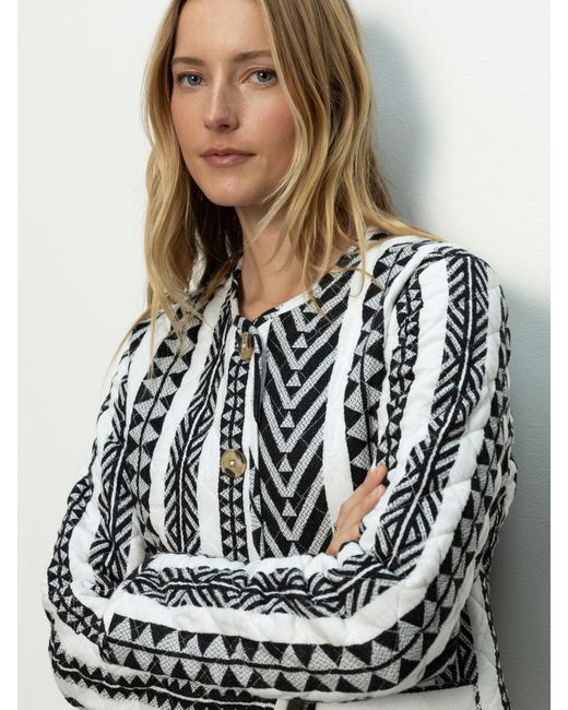 Sanctuary Blue Crafted Coco Jacket Crafted Stripe