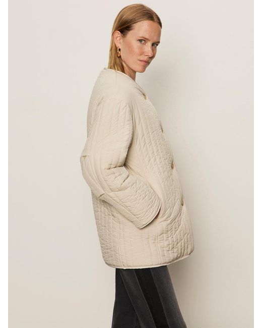 Sanctuary Natural Reversible Fur Liner Jacket Almond Cream