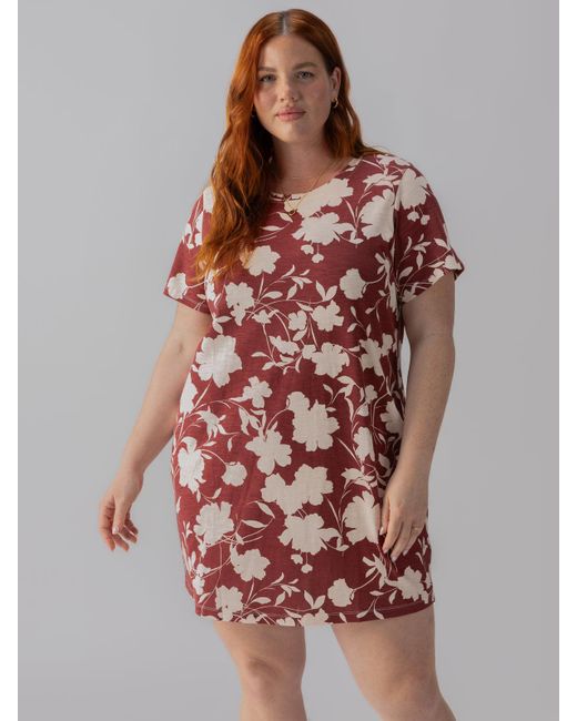 Sanctuary Red The Only One T-shirt Dress Warm Vista Inclusive Collection