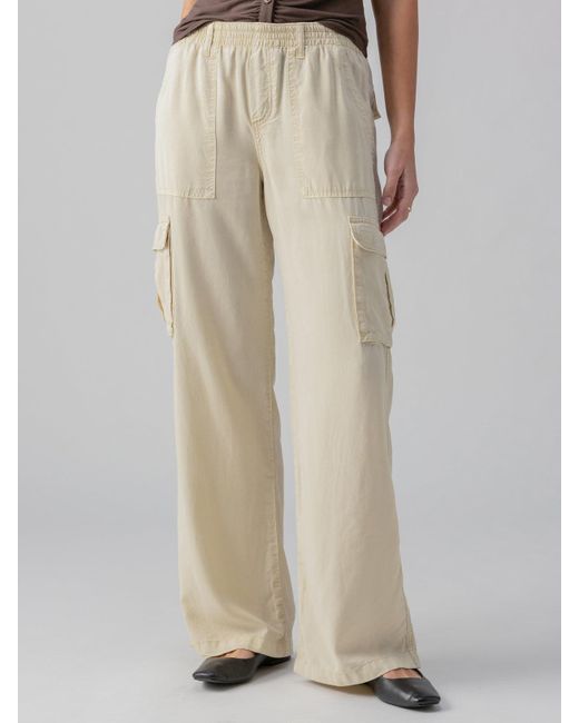Sanctuary Natural Relaxed Reissue Cargo Standard Rise Pant Birch