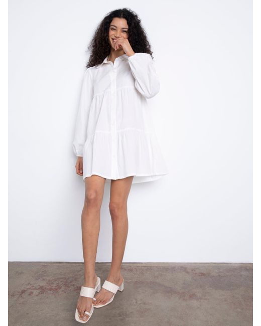 Sanctuary Cotton Picnic Shirt Dress White Lyst