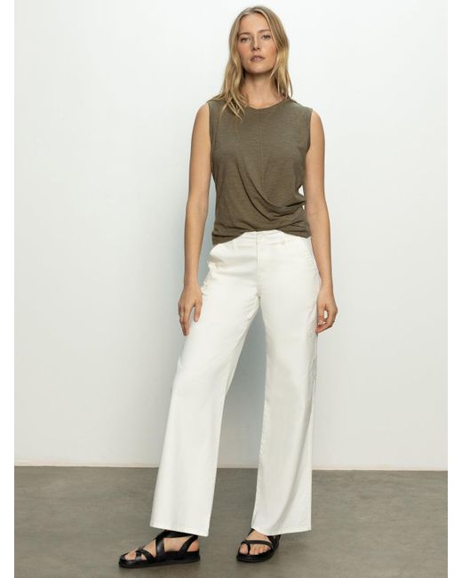 Sanctuary White Rosette Army High Rise Pant Powdered Sugar