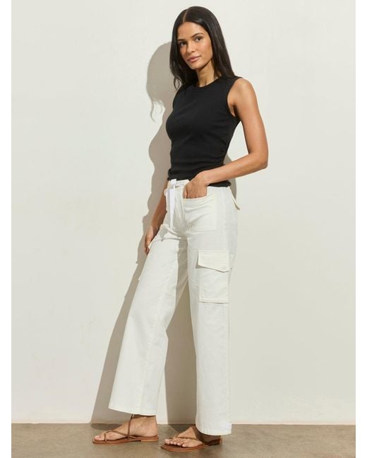 Sanctuary White Scout Cargo Pant Cloud Dancer