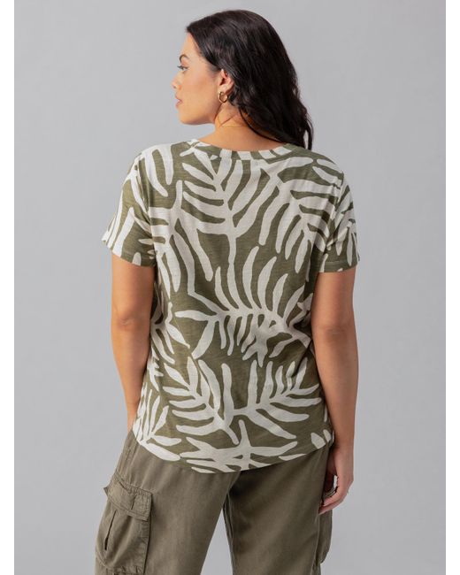 Sanctuary Brown The Perfect Tee Olive Night Palm Inclusive Collection