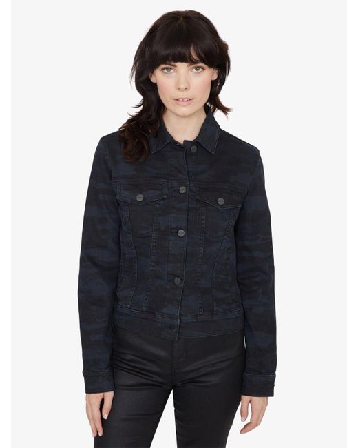 cropped denim jacket camo