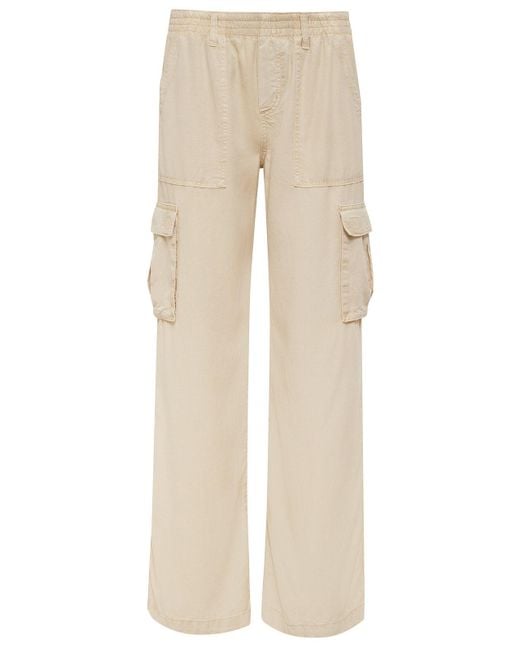 Sanctuary White Relaxed Reissue Cargo Standard Rise Pant Birch Inclusive Collection
