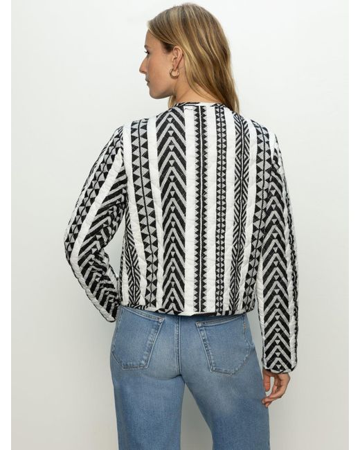 Sanctuary Blue Crafted Coco Jacket Crafted Stripe