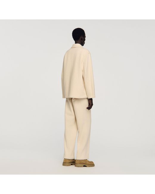 Sandro Natural Cotton Worker Jacket for men