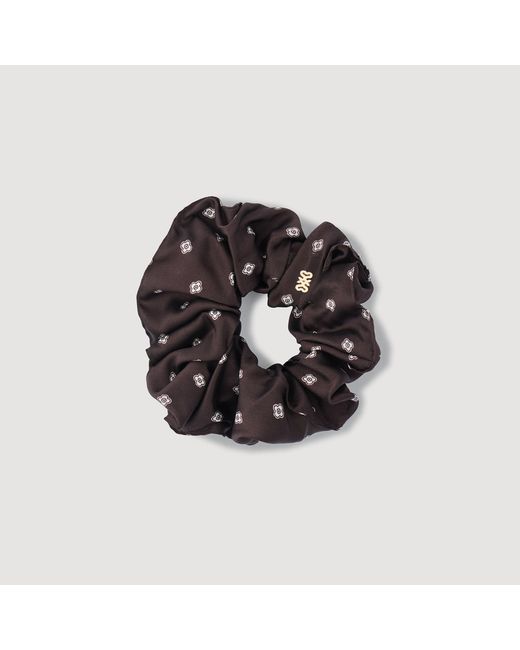 Sandro Black Patterned Scrunchie