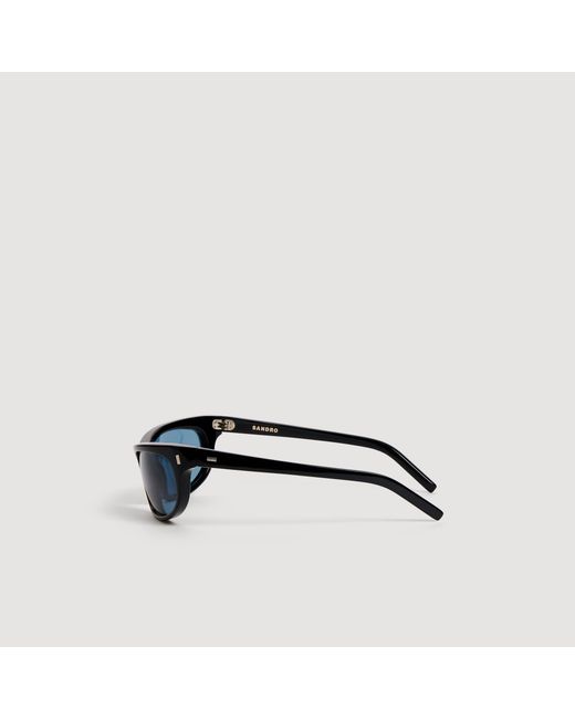 Sandro Blue Shield Sunglasses for men