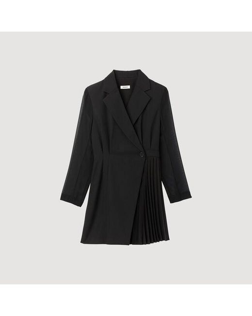 Sandro Blue Wraparound Dress