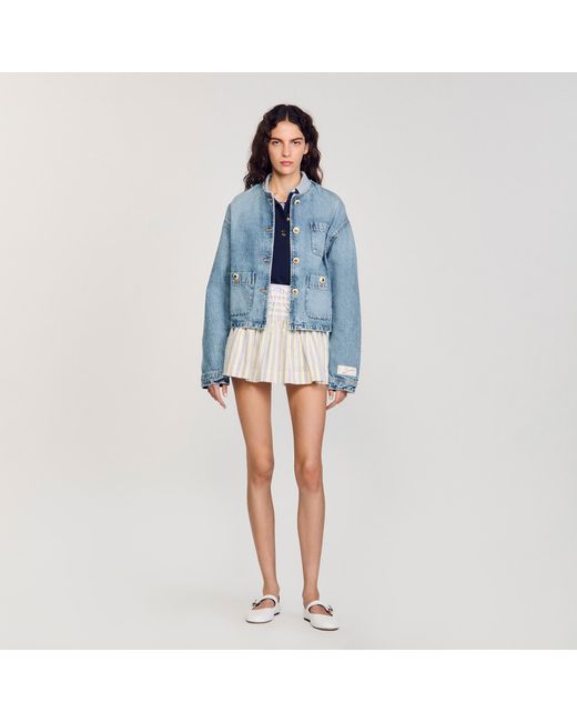 Sandro Blue Denim Jacket