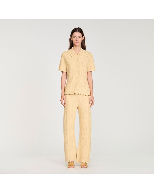 Sandro Natural Strass Cardigan