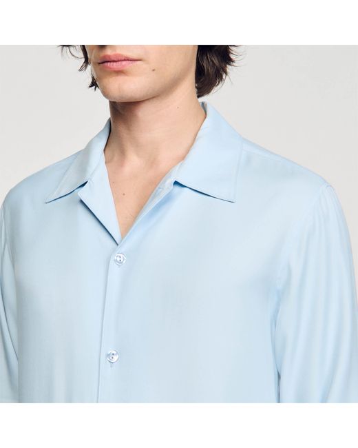 Sandro Blue Floaty Shirt for men