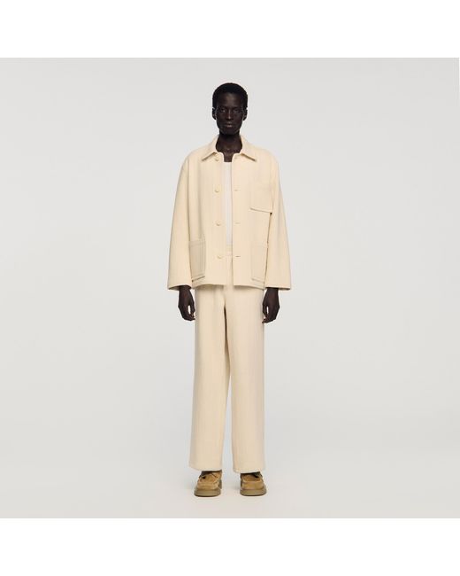 Sandro Natural Cotton Worker Jacket for men
