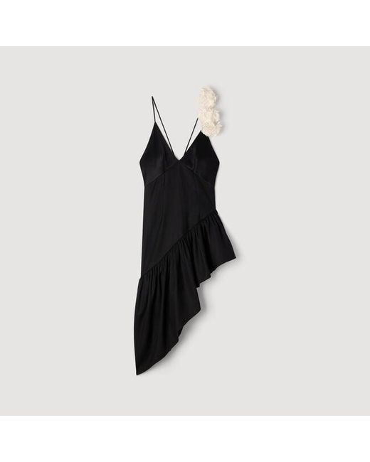 Sandro Blue Short Ruffled Dress