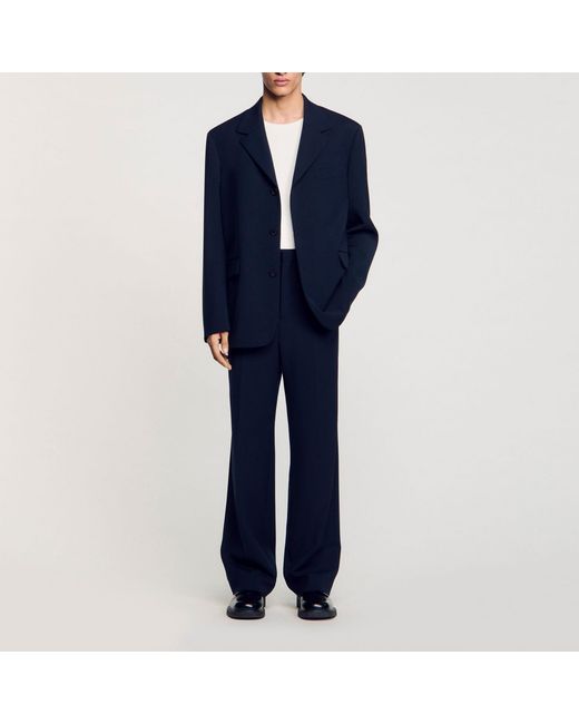 Sandro Blue Suit Jacket for men