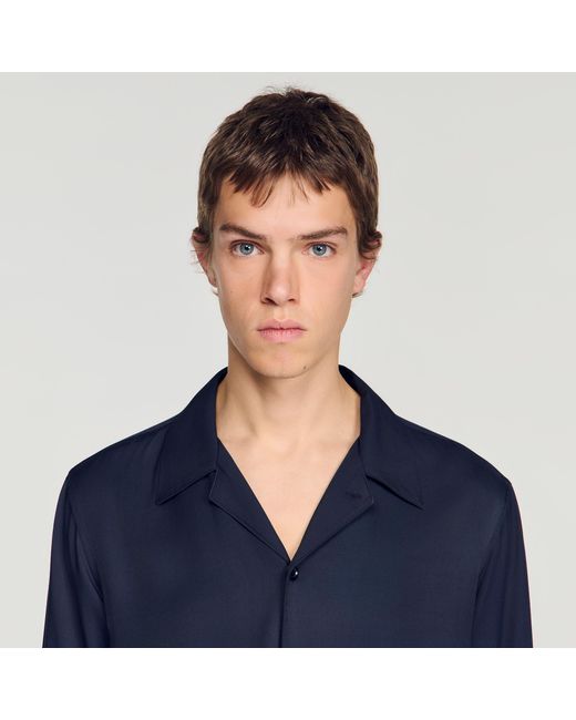Sandro Blue Floaty Shirt for men
