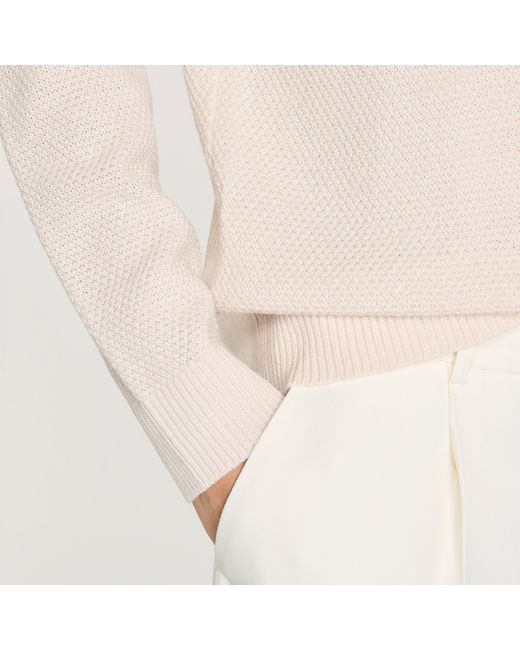 Sandro White Crew-Neck Sweater for men