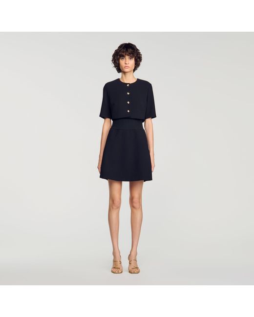 Sandro Blue Short-In-1 Dress