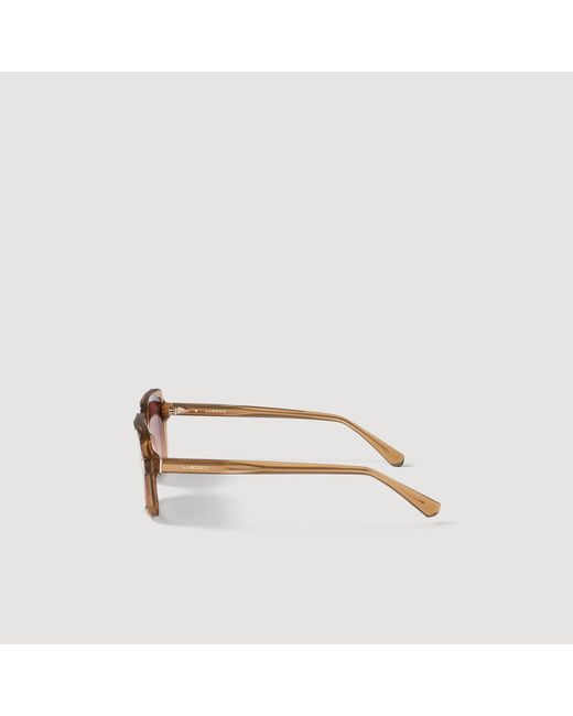 Sandro Pink Thin-Armed Sunglasses