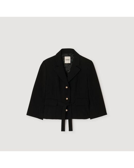 Sandro Blue Short Tailored Jacket