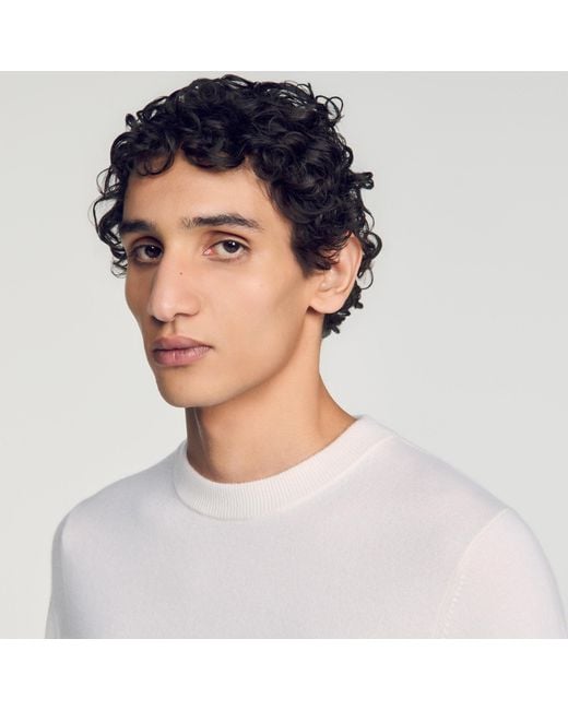 Pull en cachemire Sandro pour homme en coloris White