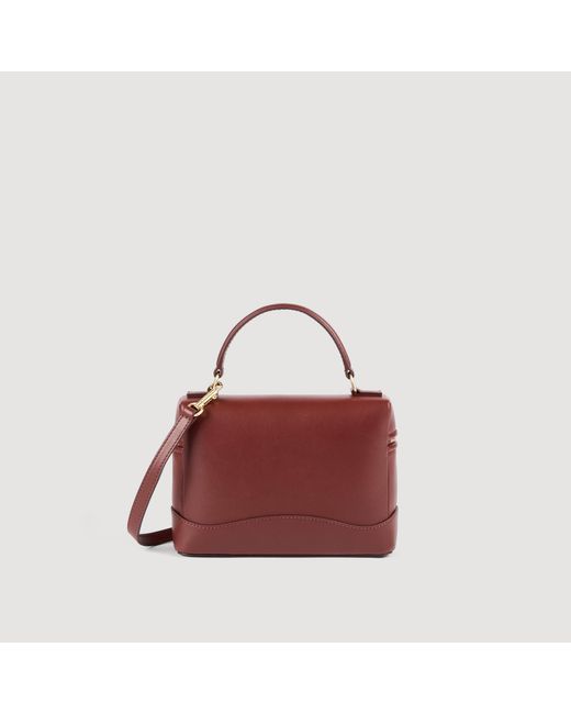 Sandro Red Tangolino Plain Leather Bag