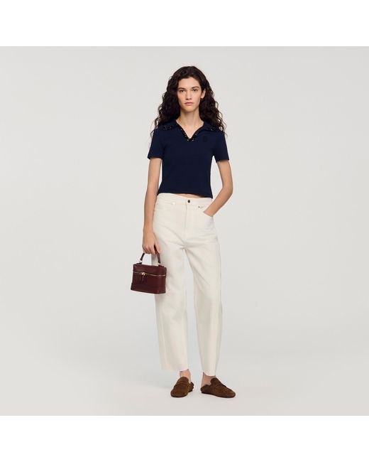 Sandro Red Tangolino Plain Leather Bag