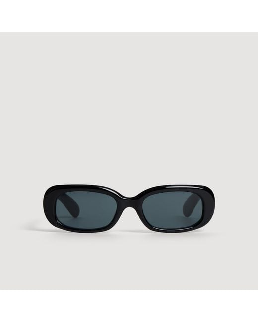 Sandro Black Rectangular Sunglasses for men