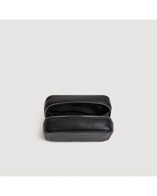 Sandro Black Toilet Bag for men
