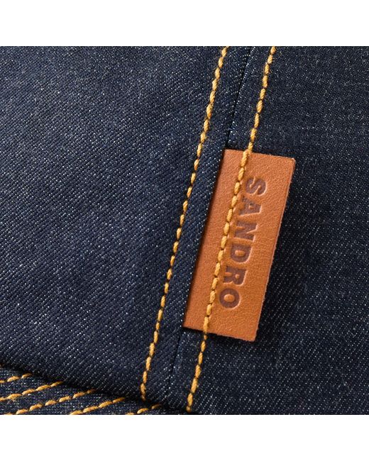 Sandro Blue Denim Cap for men