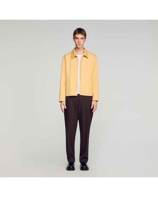 Sandro Blue Zip-Up Jacket for men