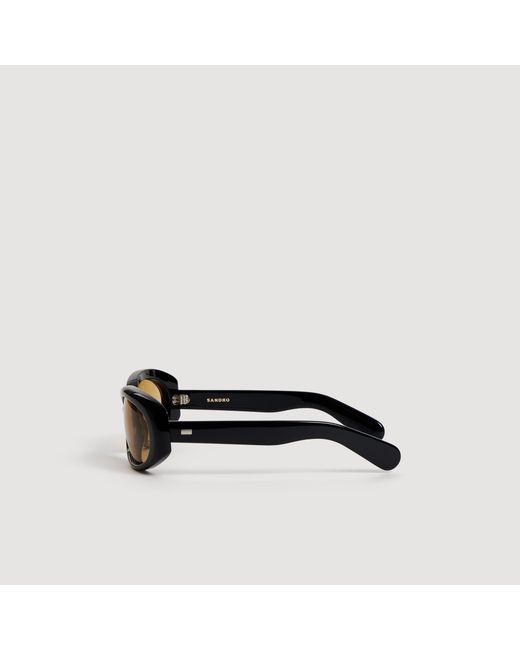 Sandro Black Oversized Sunglasses for men