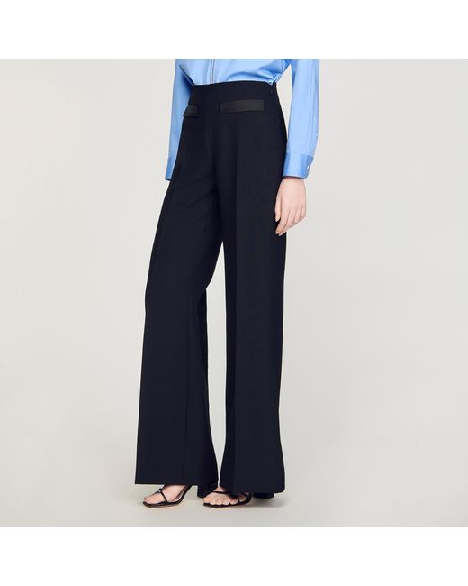 Sandro Blue Large Trousers