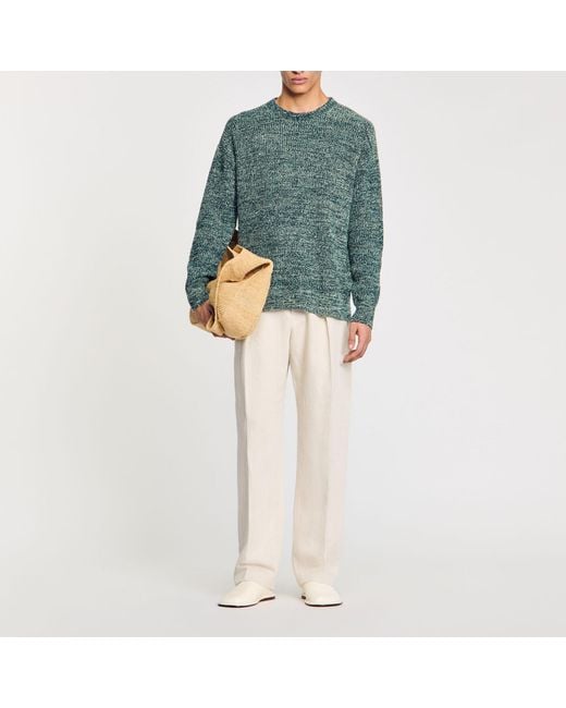 Sandro Blue Chenille Sweater for men