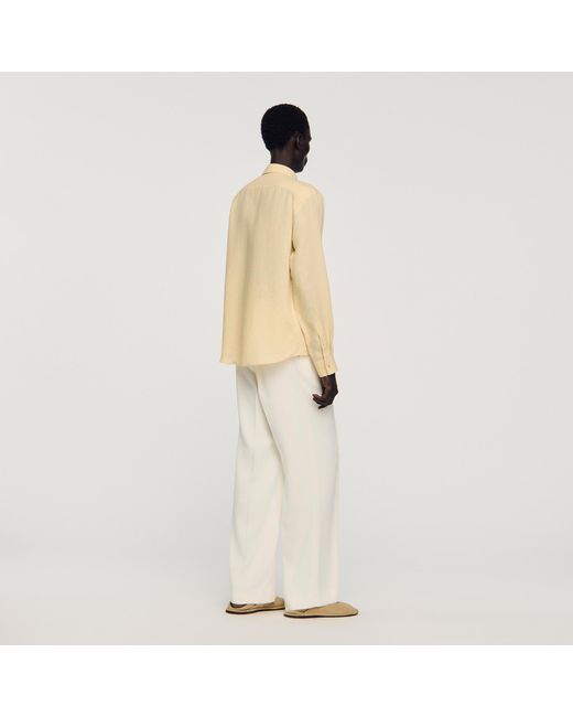 Sandro White Linen Shirt for men