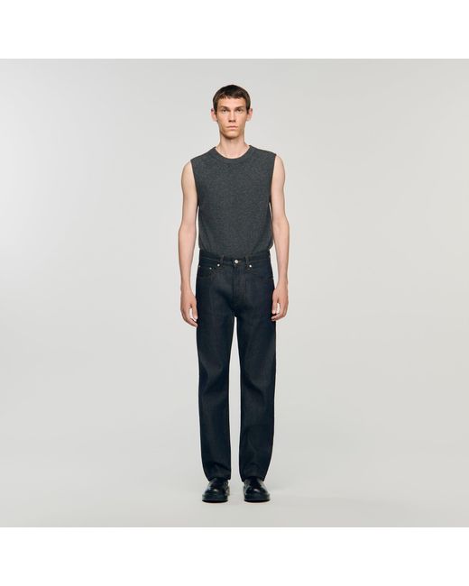 Jean en regular Sandro pour homme en coloris Black