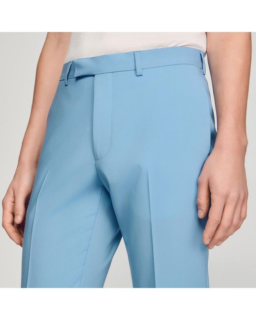 Sandro Blue Wool Suit Trousers for men