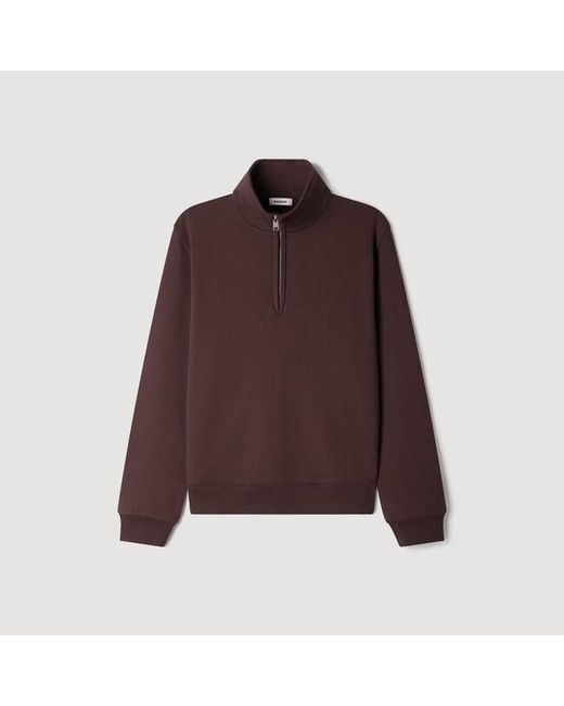 Sandro Blue Cotton Sweatshirt for men