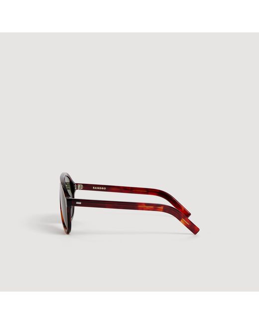 Sandro Green Acetate Sunglasses for men