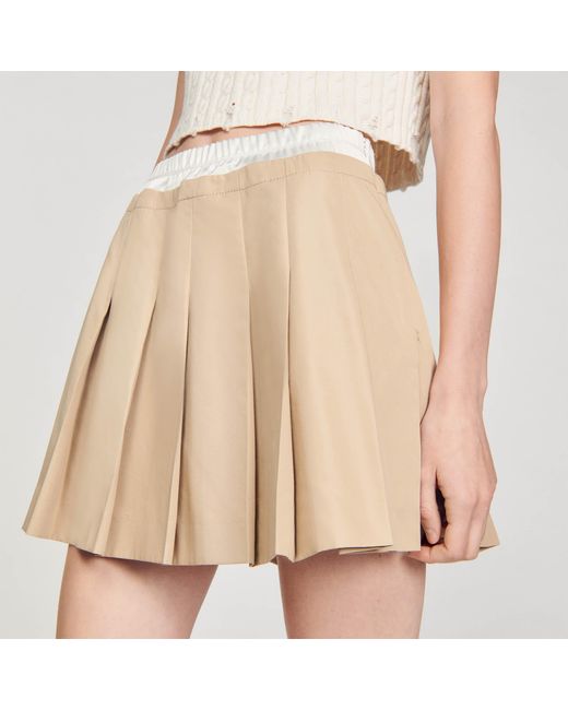 Sandro Black Pleated Skirt