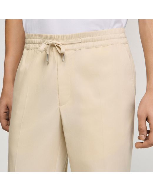 Sandro Natural Elasticated Straight-Leg Trousers for men
