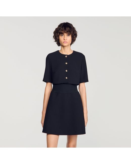 Sandro Blue Short-In-1 Dress