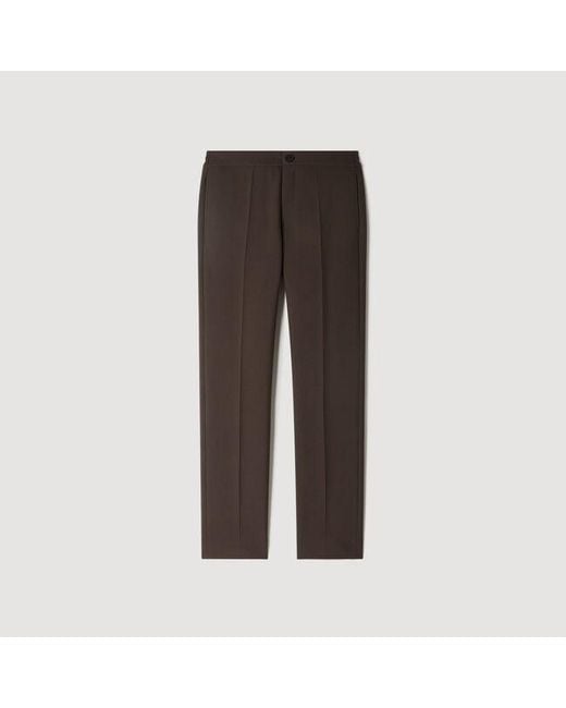 Sandro Blue Jersey Trousers for men