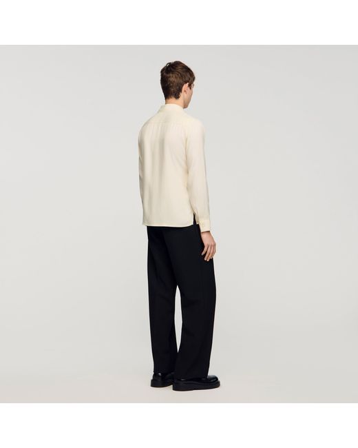 Sandro Blue Loose-Fit Shirt for men