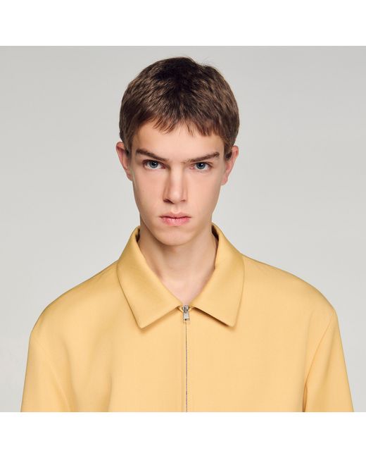 Sandro Blue Zip-Up Jacket for men