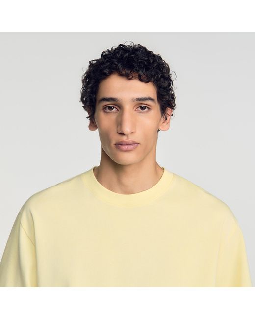 Sandro Blue Oversized T-Shirt for men